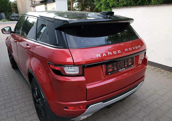 Land Rover Range Rover Evoque cena 84900 przebieg: 92135, rok produkcji 2017 z Pruszcz Gdański małe 631